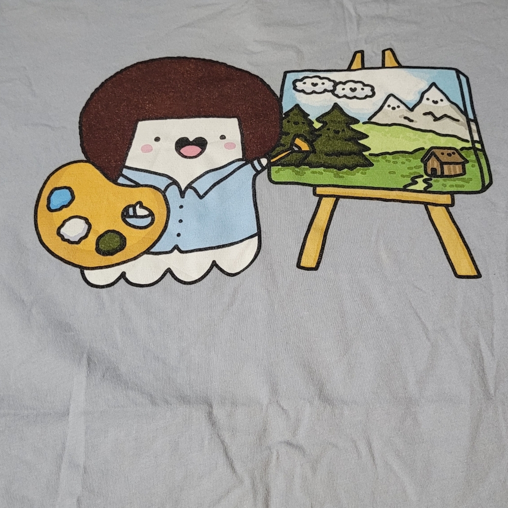 Cute Kirakira Happy Little Spooky Gray Tee Shirt Size Large View 3